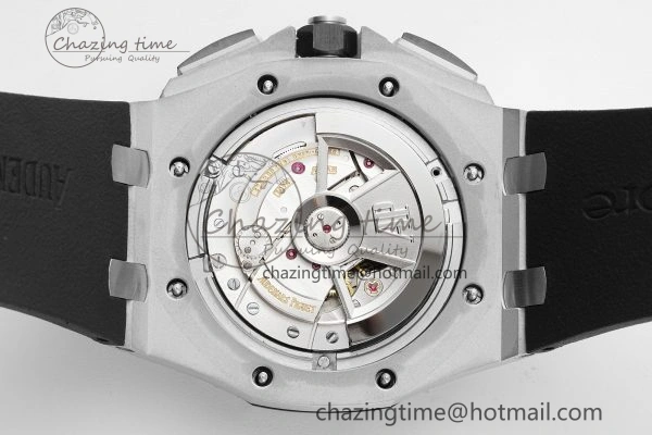 Royal Oak Offshore 44mm SS Black Ceramic Bezel RSF Best Edition White Black Dial on Rubber Strap A3126 V2