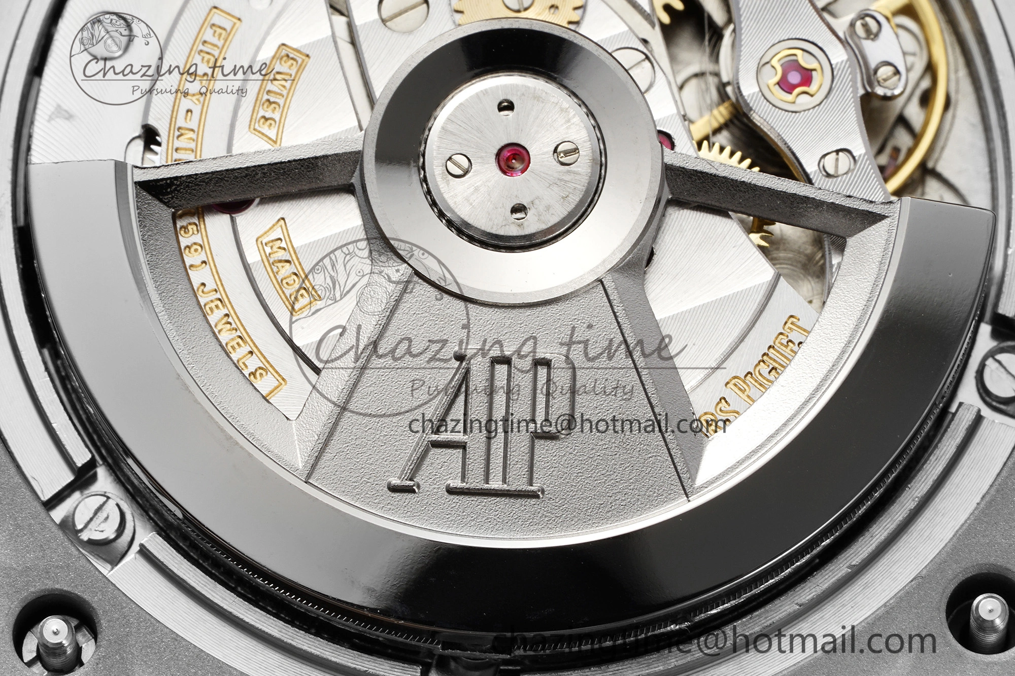 Royal Oak Offshore 44mm SS Black Ceramic Bezel RSF Best Edition White Black Dial on Rubber Strap A3126 V2