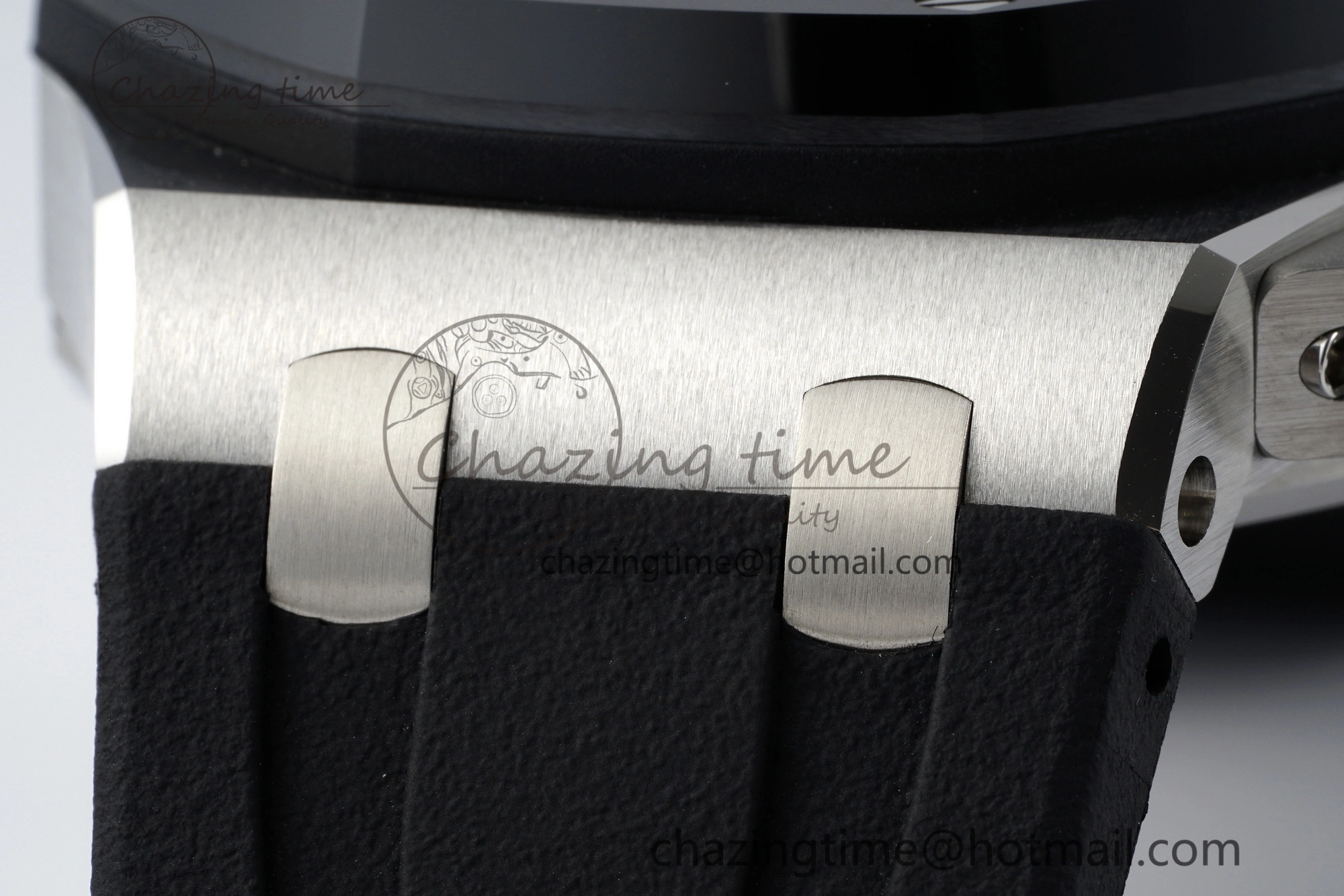 Royal Oak Offshore 44mm SS Black Ceramic Bezel RSF Best Edition White Black Dial on Rubber Strap A3126 V2