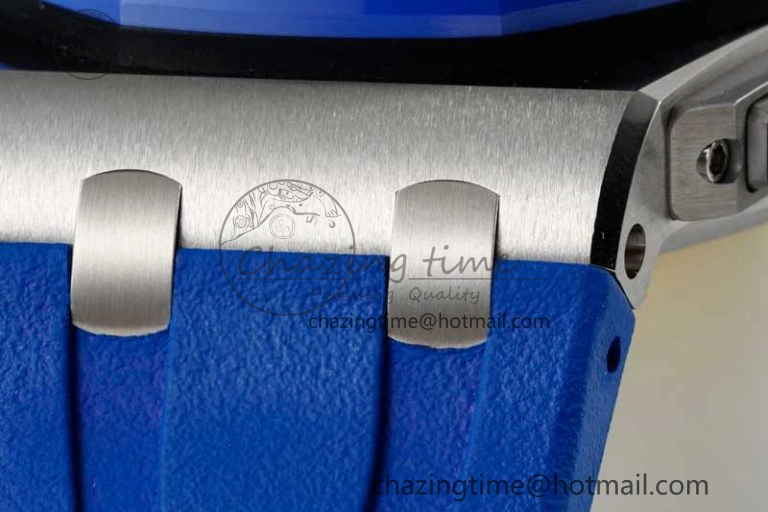 Royal Oak Offshore 44mm SS Blue Ceramic Bezel RSF Best Edition Blue Yellow Dial on Rubber Strap A3126