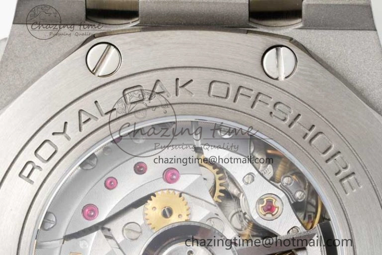 Royal Oak Offshore 44mm SS Blue Ceramic Bezel RSF Best Edition Blue Yellow Dial on Rubber Strap A3126