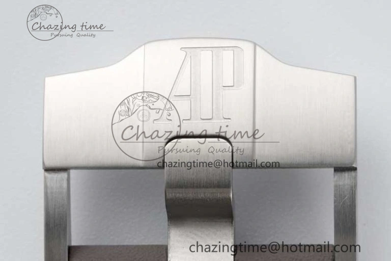 Royal Oak Offshore 44mm SS Ceramic Bezel APF 1:1 Best Edition Gray Dial on Rubber Strap A3126