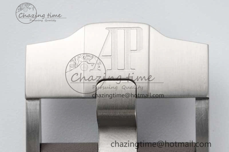 Royal Oak Offshore 44mm SS Ceramic Bezel APF 1:1 Best Edition Gray Dial on Rubber Strap A3126