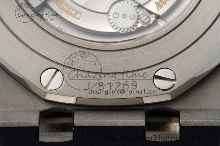 Royal Oak Offshore 44mm SS Ceramic Bezel APF 1:1 Best Edition White Dial on Rubber Strap A3126