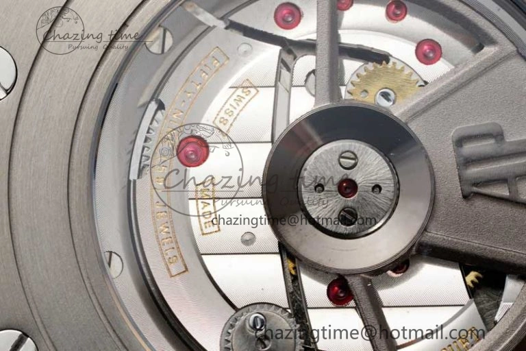 Royal Oak Offshore 44mm SS Ceramic Bezel APF 1:1 Best Edition White Dial on Rubber Strap A3126