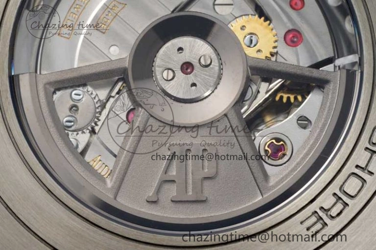 Royal Oak Offshore 44mm SS Ceramic Bezel APF 1:1 Best Edition White Dial on Rubber Strap A3126