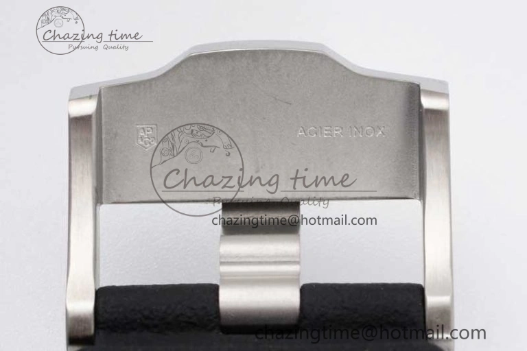 Royal Oak Offshore 44mm SS Ceramic Bezel JJF 1:1 Best Edition Black White Dial on Rubber Strap A3126 V2
