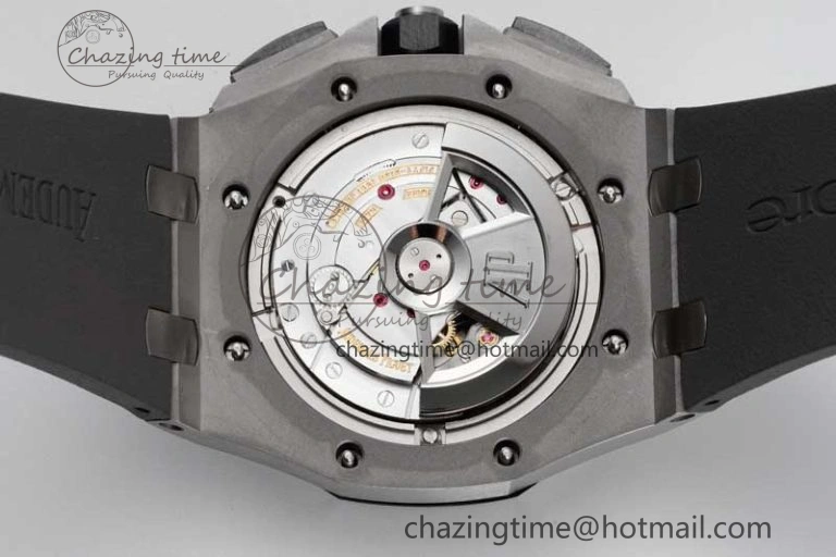 Royal Oak Offshore 44mm SS Ceramic Bezel JJF 1:1 Best Edition Gray Dial on Rubber Strap A3126 V2