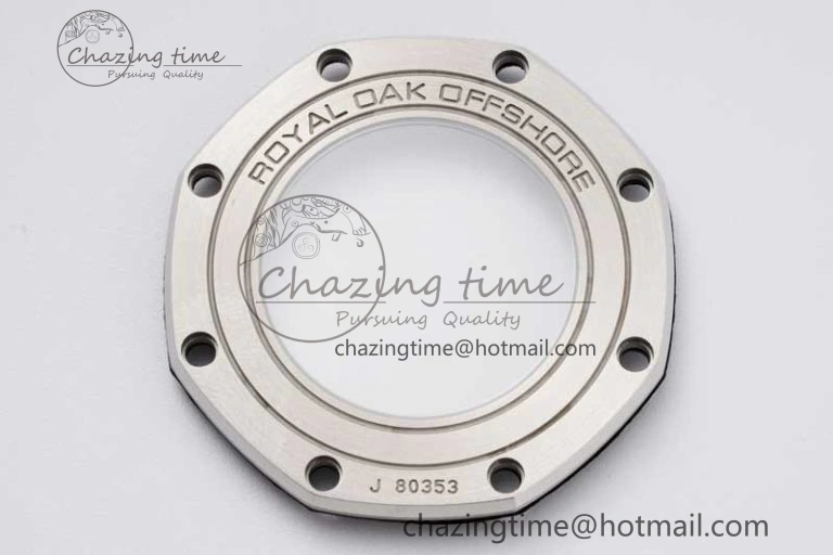 Royal Oak Offshore 44mm SS Ceramic Bezel JJF 1:1 Best Edition Gray Dial on Rubber Strap A3126 V2
