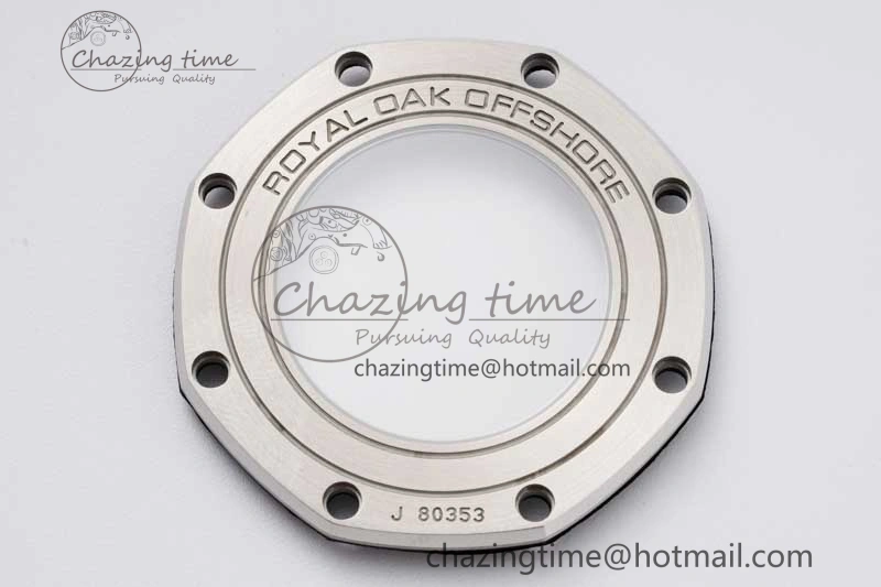 Royal Oak Offshore 44mm SS Ceramic Bezel JJF 1:1 Best Edition Gray Dial on Rubber Strap A3126 V2
