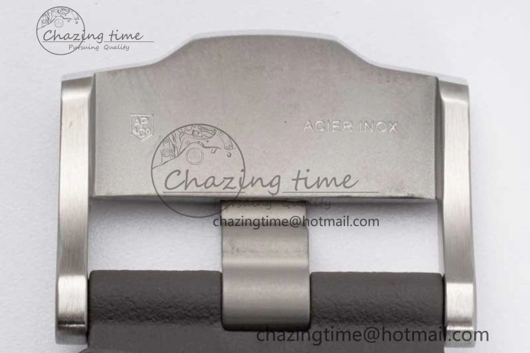 Royal Oak Offshore 44mm SS Ceramic Bezel JJF 1:1 Best Edition Gray Dial on Rubber Strap A3126 V2