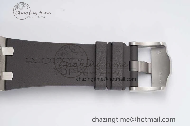 Royal Oak Offshore 44mm SS Ceramic Bezel JJF 1:1 Best Edition Gray Dial on Rubber Strap A3126 V2