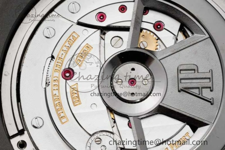 Royal Oak Offshore 44mm SS Ceramic Bezel JJF 1:1 Best Edition Gray Dial on Rubber Strap A3126 V2