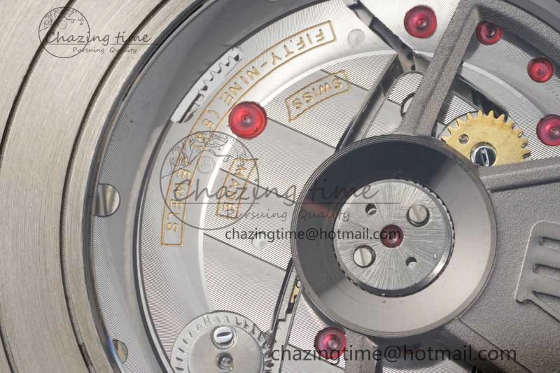 Royal Oak Offshore 44mm SS Green Ceramic Bezel APF 1:1 Best Edition Cream Dial on Camo Rubber Strap A3126