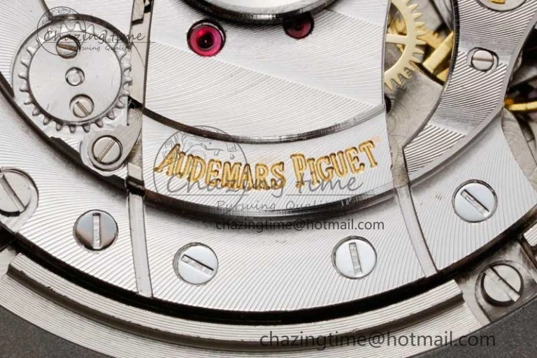 Royal Oak Offshore 44mm SS Green Ceramic Bezel JJF 1:1 Best Edition Cream Dial on Rubber Strap A3126 V2