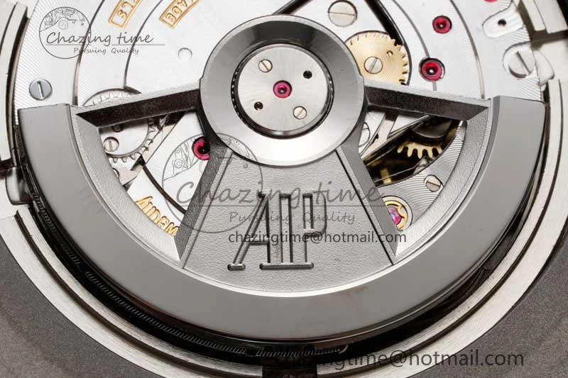 Royal Oak Offshore 44mm SS Green Ceramic Bezel JJF 1:1 Best Edition Cream Dial on Rubber Strap A3126 V2