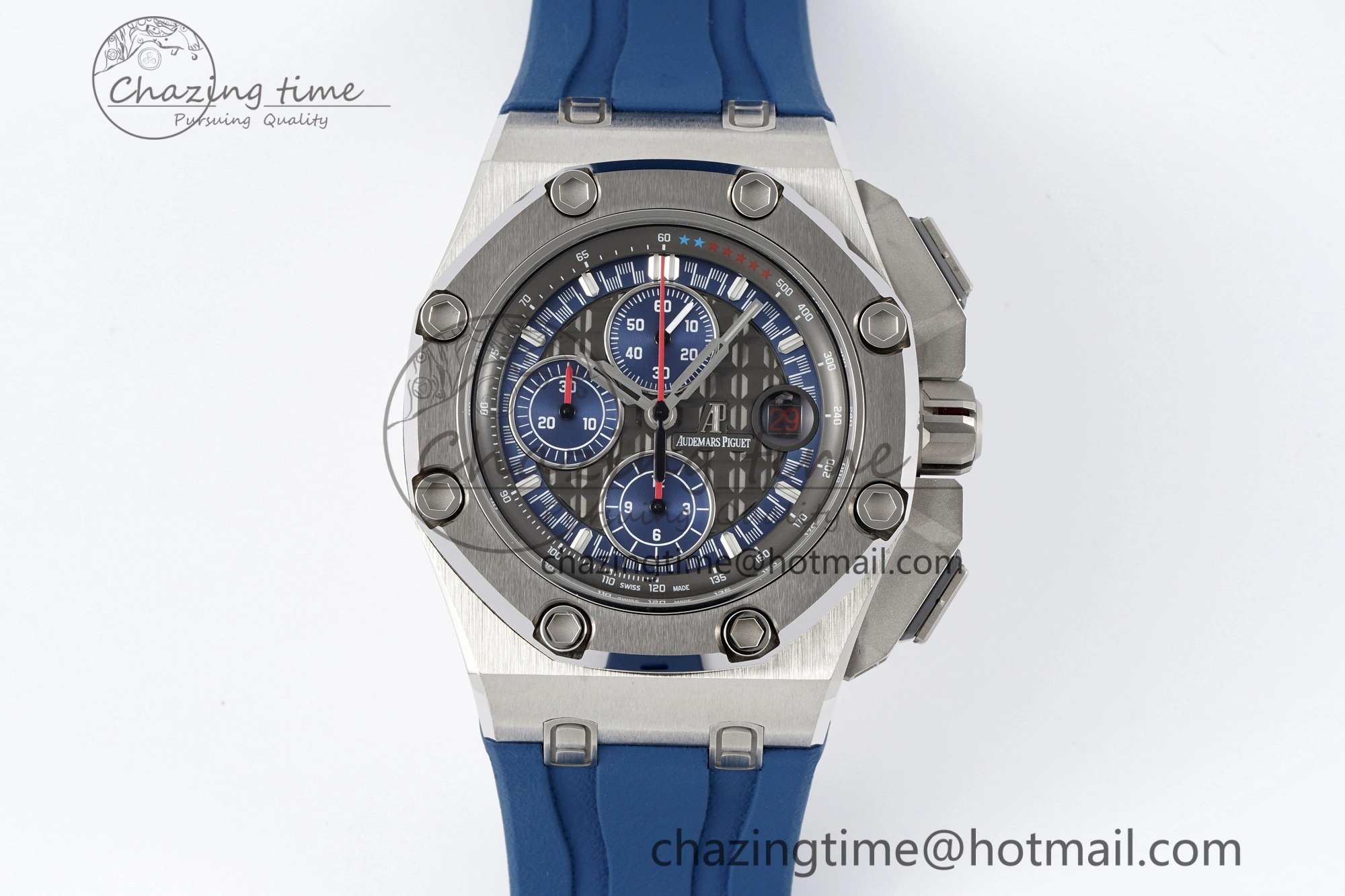 Royal Oak Offshore 44mm SS Michael Schumacher Blue 1:1 JJF Best Edition A3126