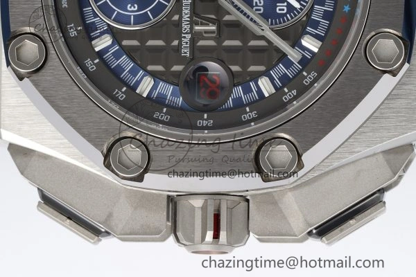 Royal Oak Offshore 44mm SS Michael Schumacher Blue 1:1 JJF Best Edition A3126