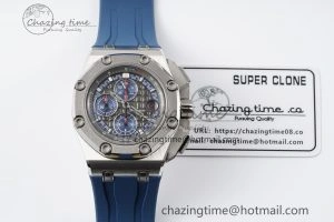 Royal Oak Offshore 44mm SS Michael Schumacher Blue 1:1 JJF Best Edition A3126
