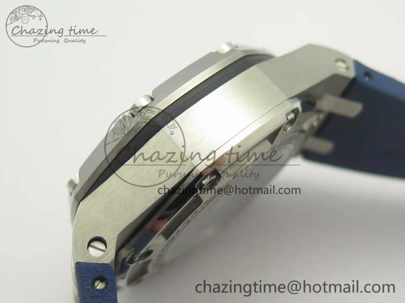 Royal Oak Offshore 44mm SS Michael Schumacher Blue Dial 1:1 JF Best Edition A3126 (FREE XS Strap) V2 w  Cyclops