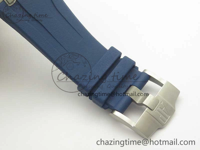 Royal Oak Offshore 44mm SS Michael Schumacher Blue Dial 1:1 JF Best Edition A3126 (FREE XS Strap) V2 w  Cyclops