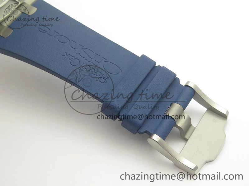 Royal Oak Offshore 44mm SS Michael Schumacher Blue Dial 1:1 JF Best Edition A3126 (FREE XS Strap) V2 w  Cyclops