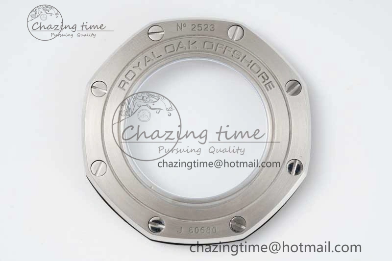 Royal Oak Offshore 44mm SS RSF 1:1 Best Edition White Dial on Black Rubber Strap A3126