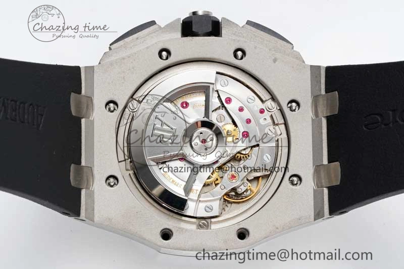 Royal Oak Offshore 44mm SS RSF 1:1 Best Edition White Dial on Black Rubber Strap A3126