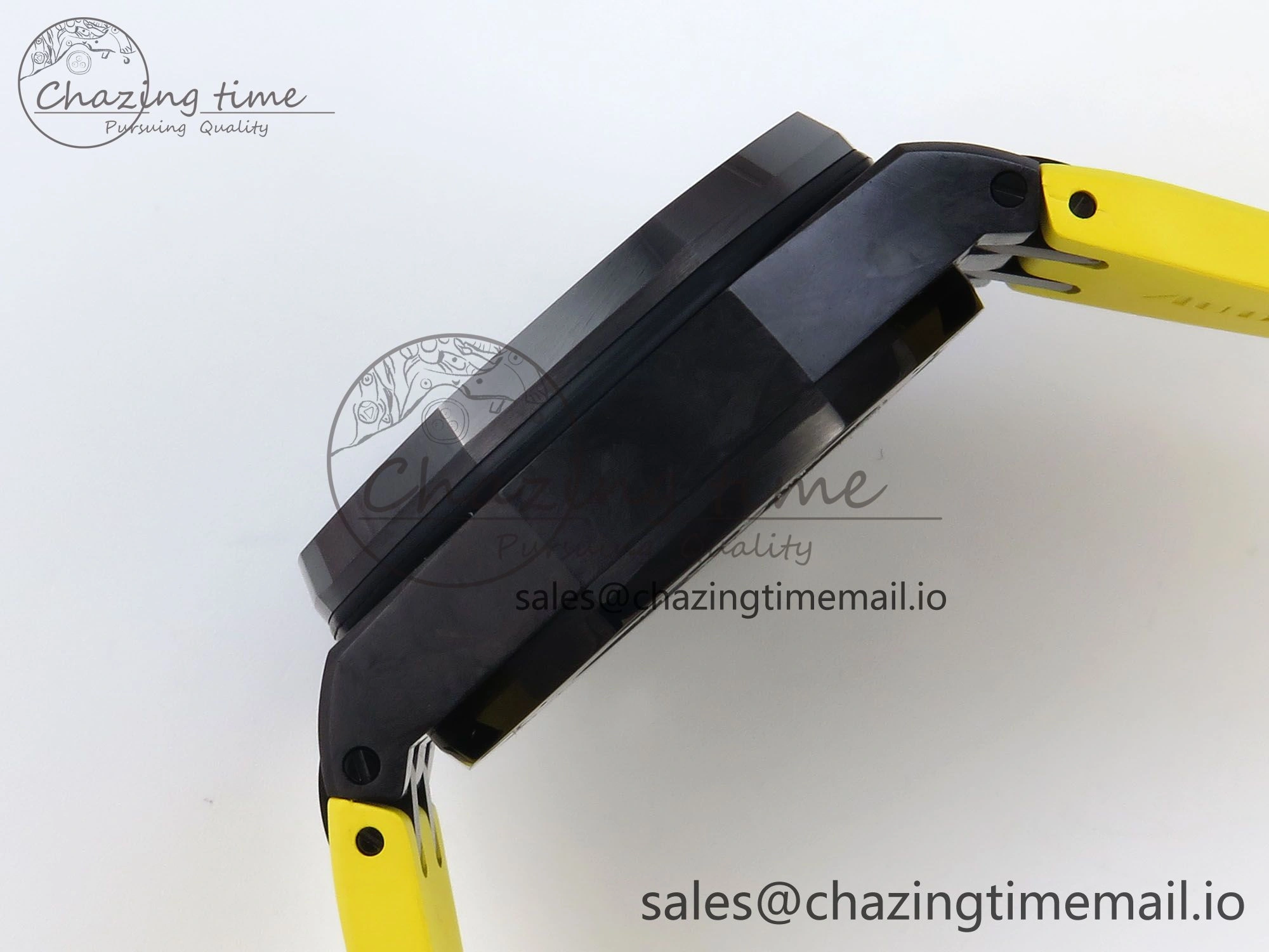 Royal Oak Offshore 44mm SS TKF 1:1 Best Edition Black Yellow Dial on Yellow Rubber Strap A3126