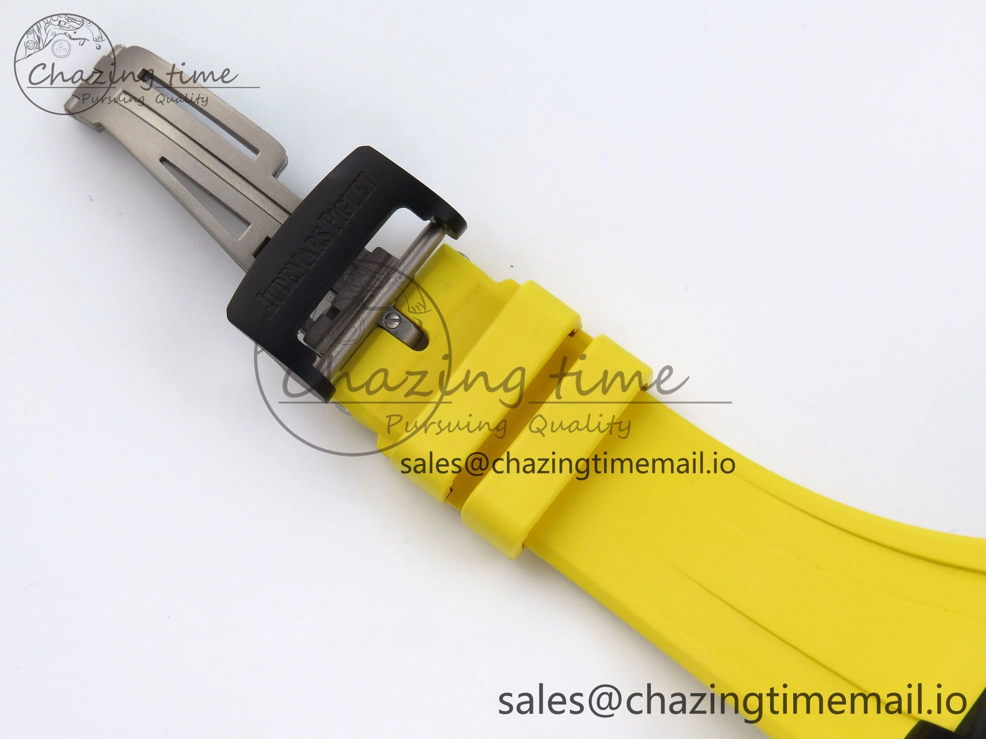 Royal Oak Offshore 44mm SS TKF 1:1 Best Edition Black Yellow Dial on Yellow Rubber Strap A3126