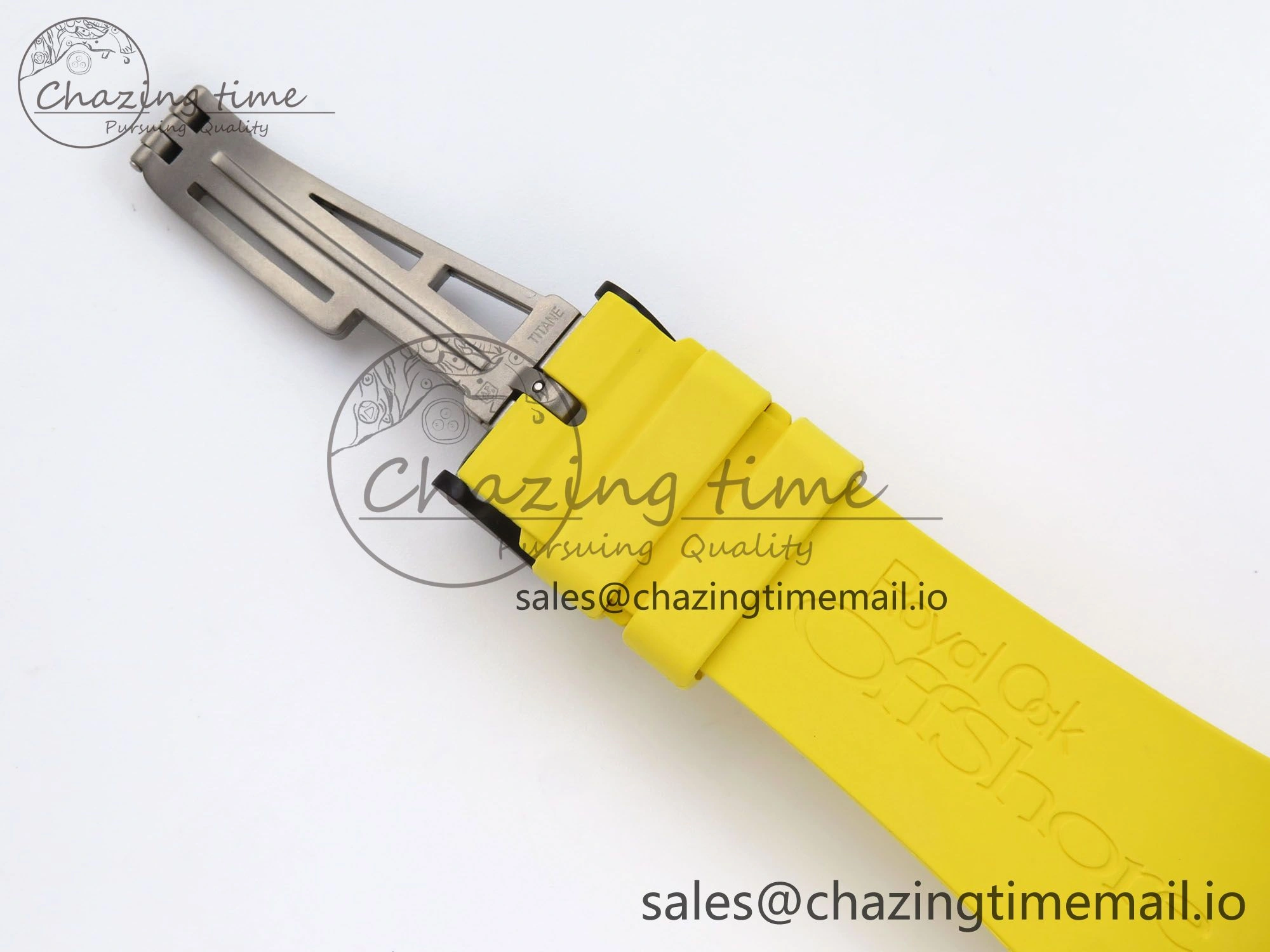 Royal Oak Offshore 44mm SS TKF 1:1 Best Edition Black Yellow Dial on Yellow Rubber Strap A3126