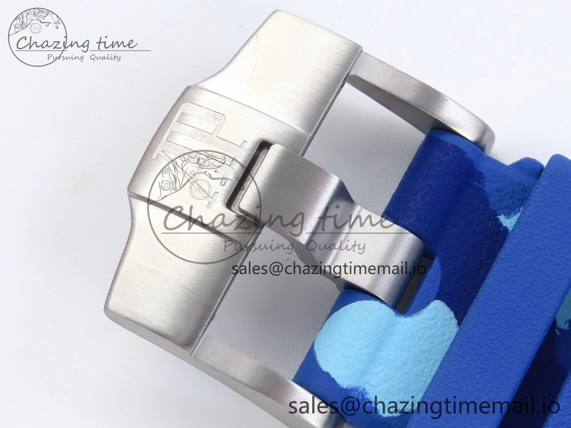Royal Oak Offshore 44mm SS TKF 1:1 Best Edition Blue Dial on Blue Camou Rubber Strap A3126