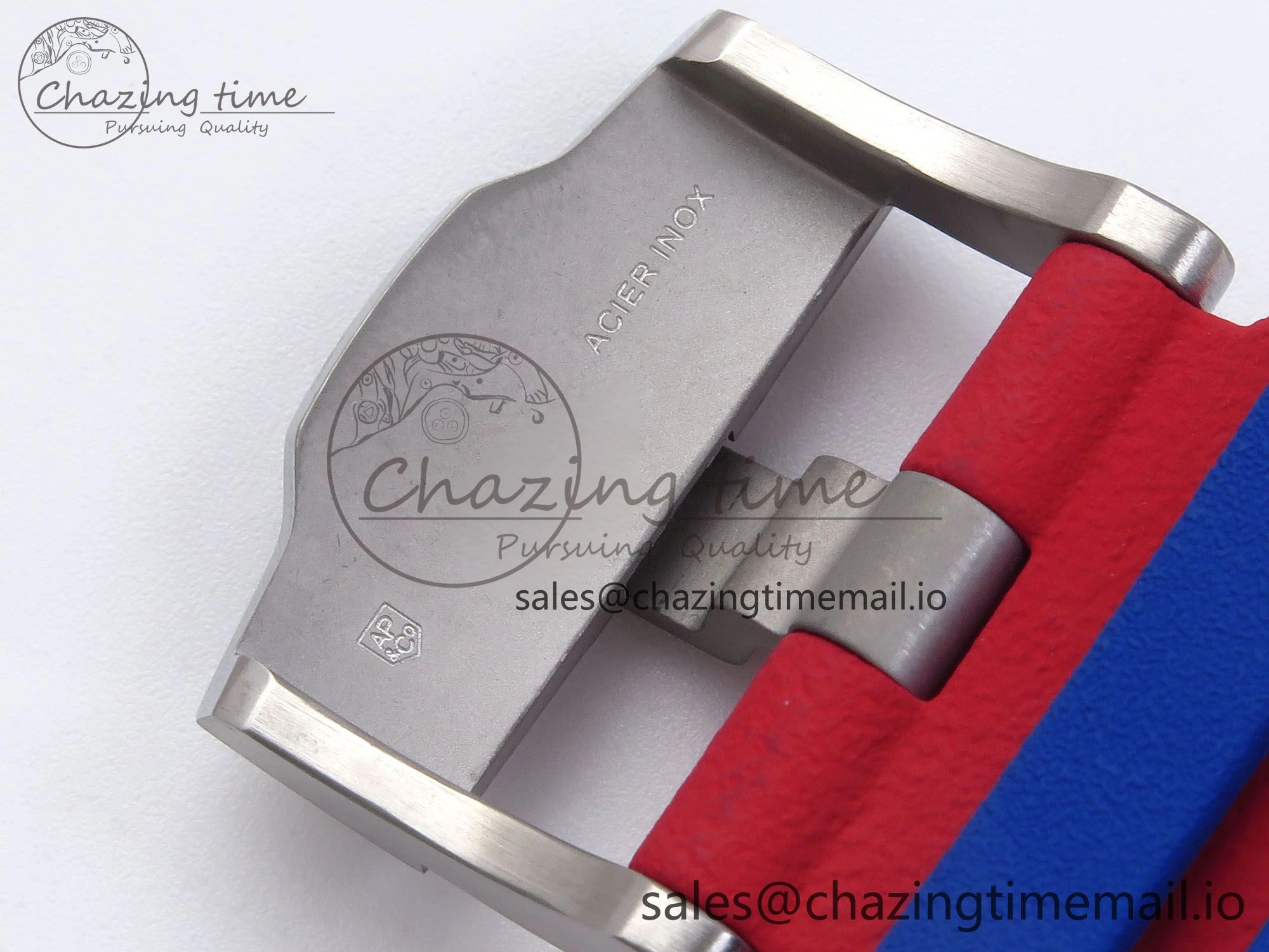 Royal Oak Offshore 44mm SS TKF 1:1 Best Edition Blue Red Dial on Blue Red Rubber Strap A3126