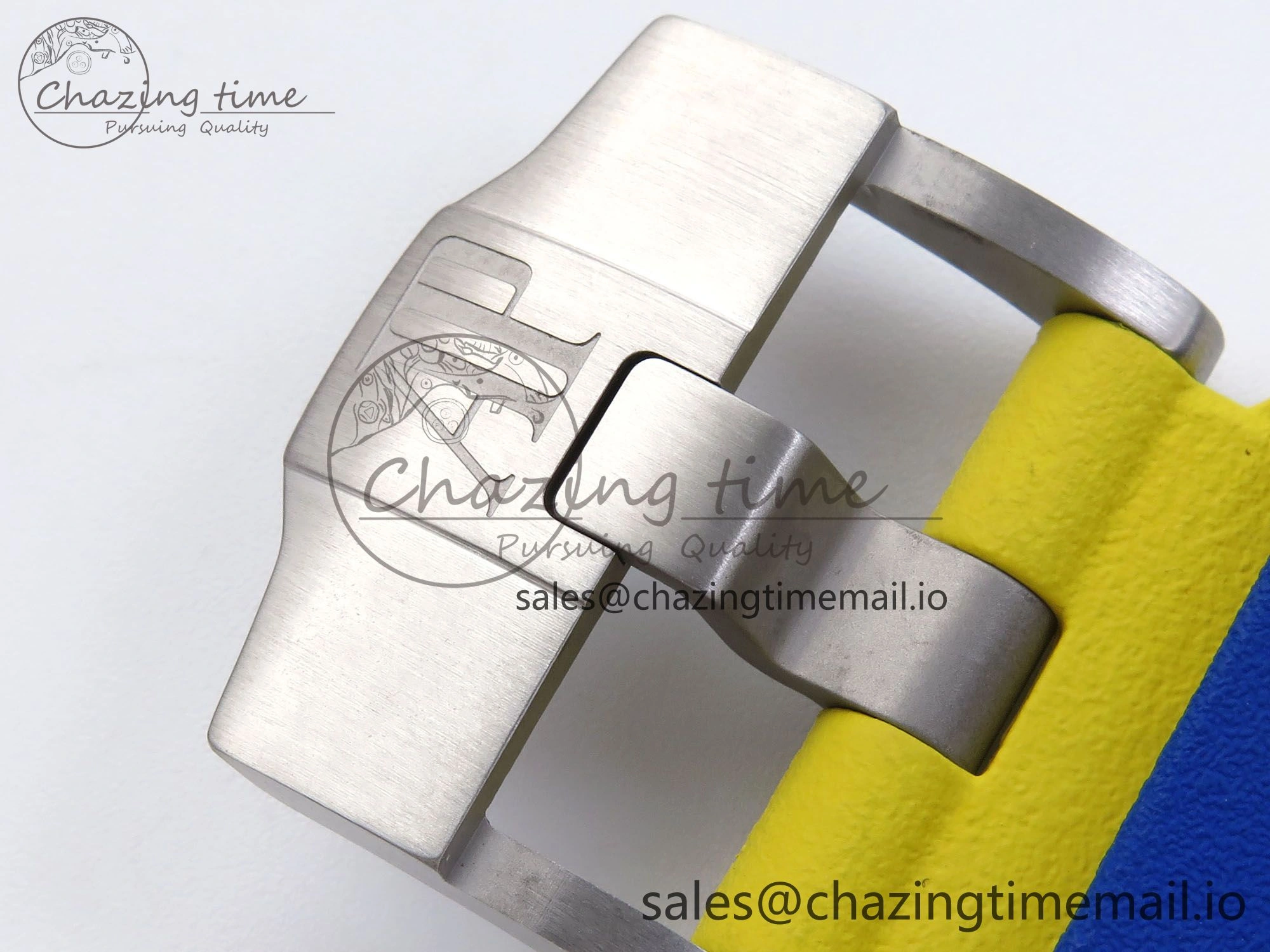 Royal Oak Offshore 44mm SS TKF 1:1 Best Edition Blue Yellow Dial on Blue Yellow Rubber Strap A3126