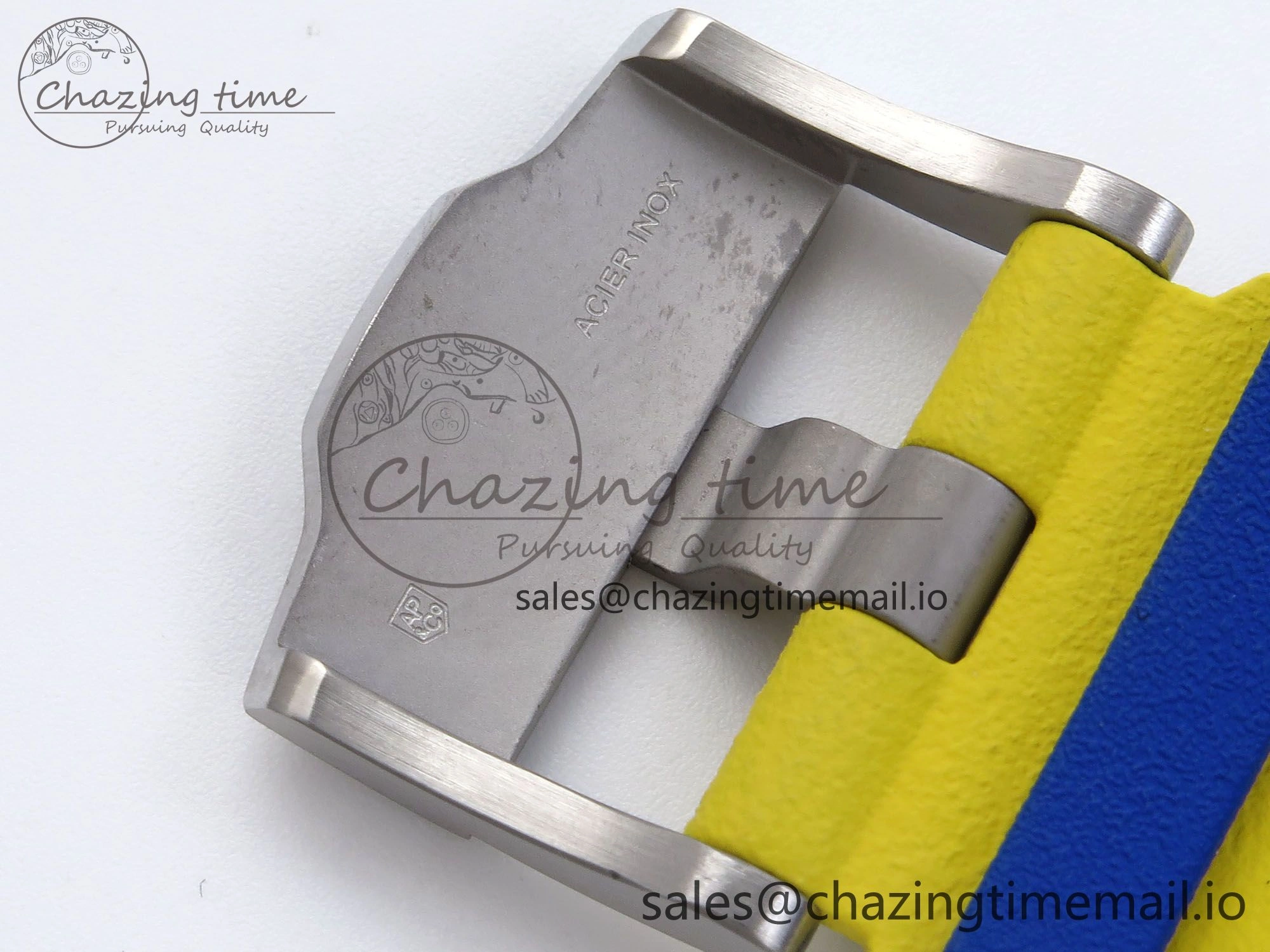 Royal Oak Offshore 44mm SS TKF 1:1 Best Edition Blue Yellow Dial on Blue Yellow Rubber Strap A3126