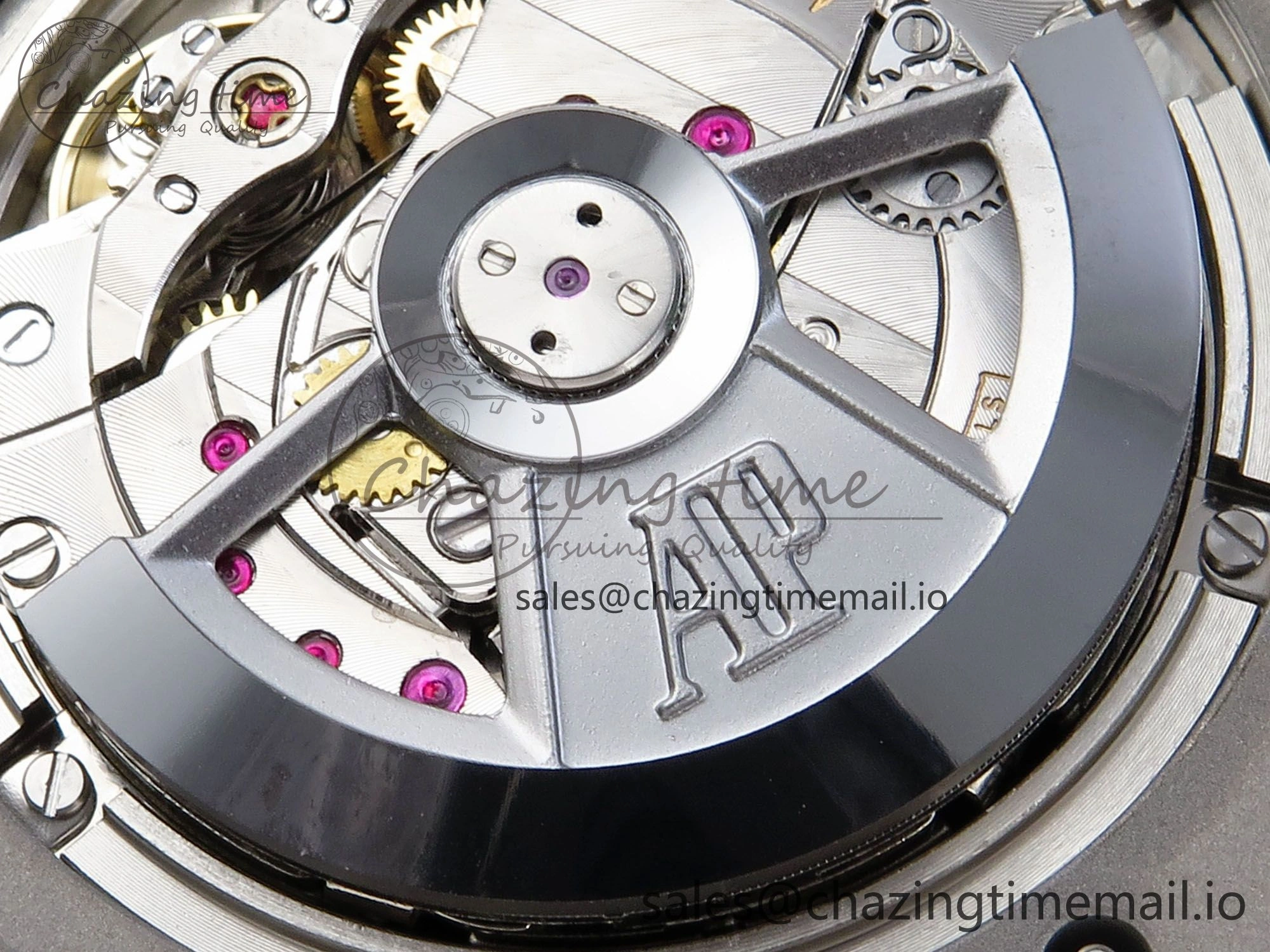 Royal Oak Offshore 44mm SS TKF 1:1 Best Edition Cream Dial on Green Camou Rubber Strap A3126