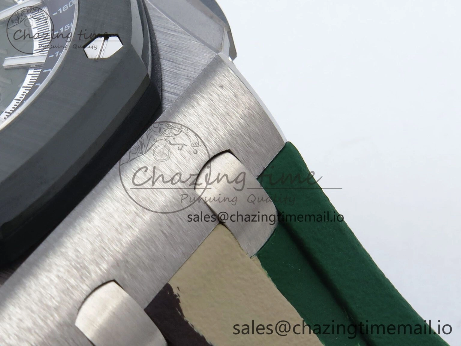 Royal Oak Offshore 44mm SS TKF 1:1 Best Edition Green Dial on Green Camou Rubber Strap A3126