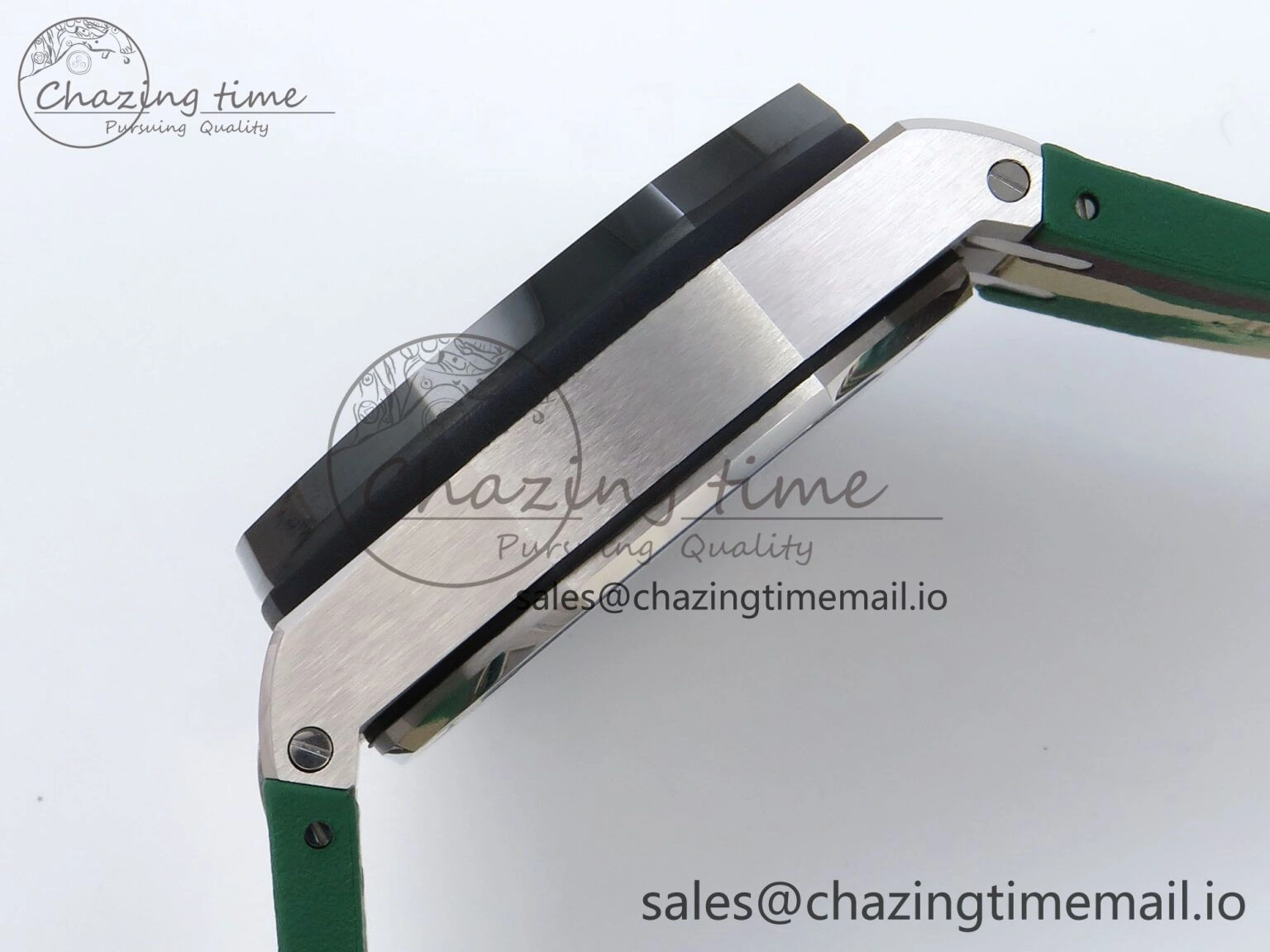 Royal Oak Offshore 44mm SS TKF 1:1 Best Edition Green Dial on Green Camou Rubber Strap A3126