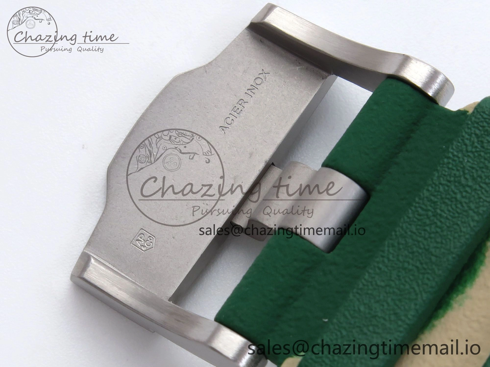 Royal Oak Offshore 44mm SS TKF 1:1 Best Edition Green Dial on Green Camou Rubber Strap A3126