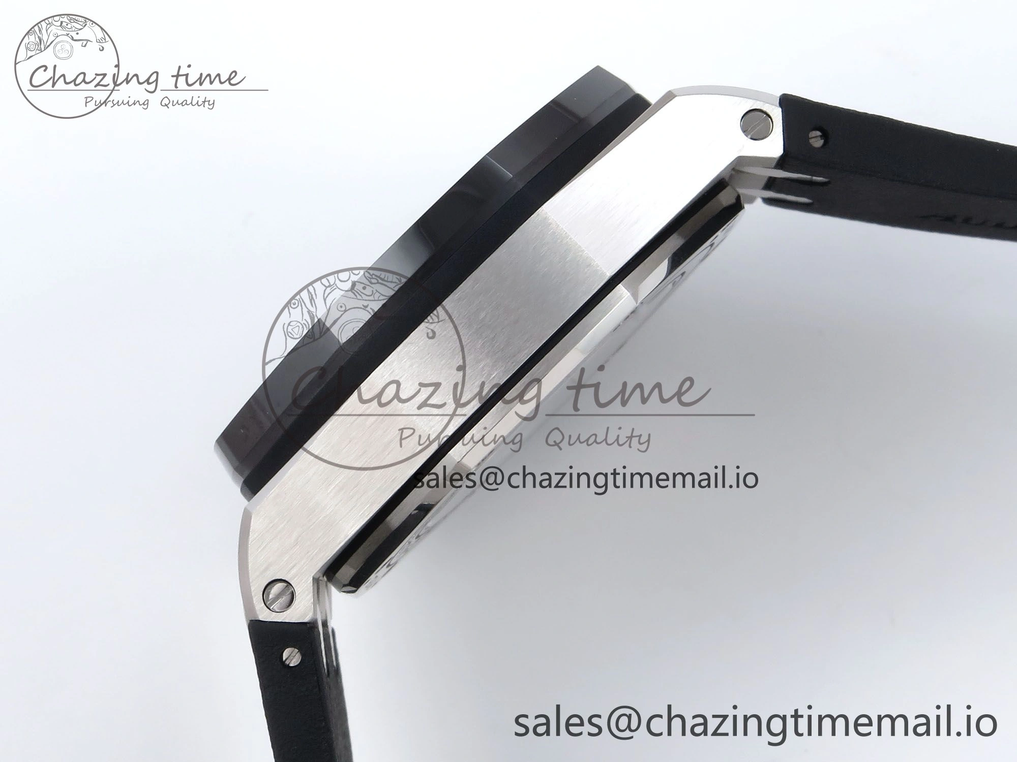 Royal Oak Offshore 44mm SS TKF 1:1 Best Edition White Dial on Black Rubber Strap A3126