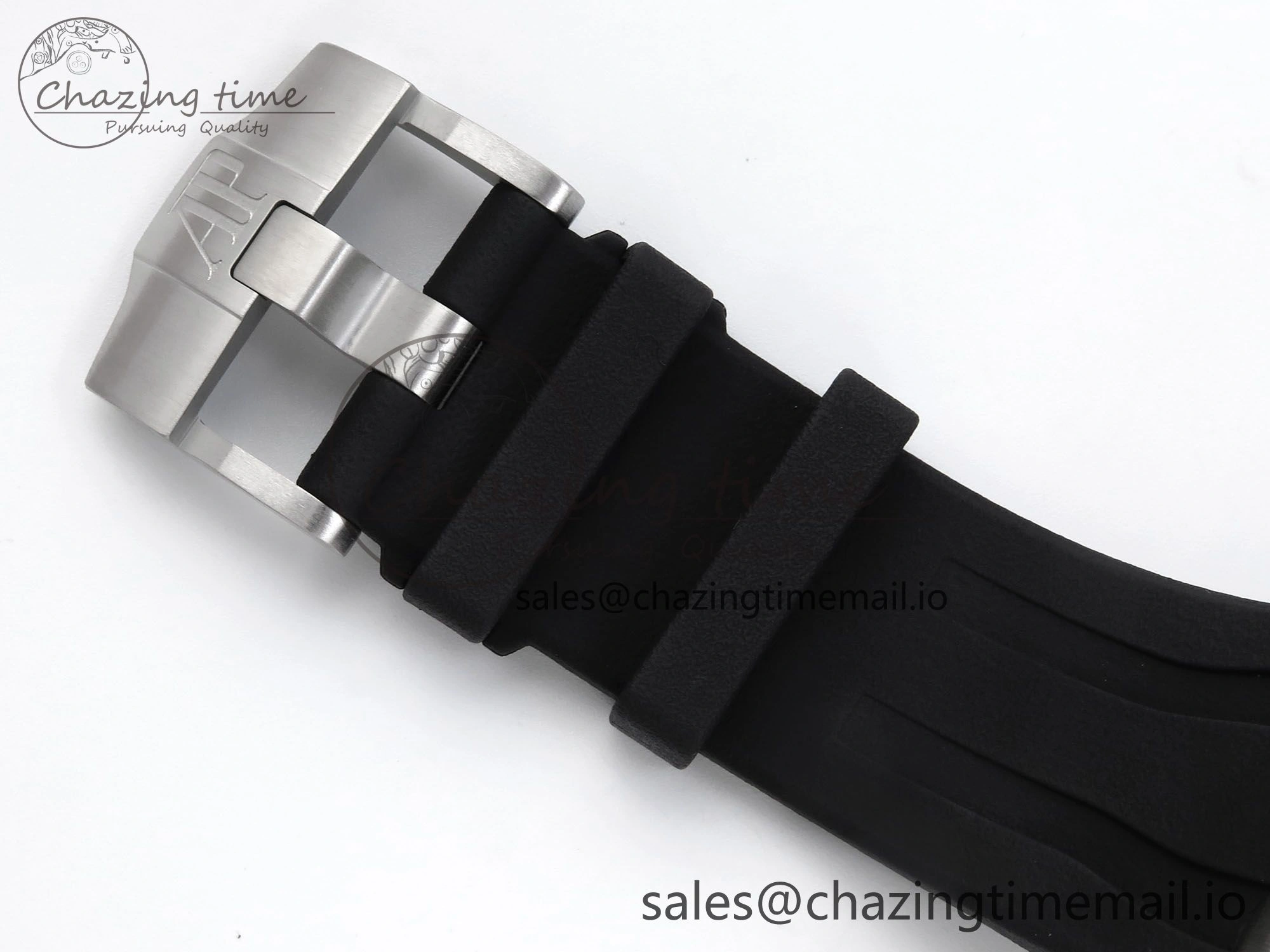 Royal Oak Offshore 44mm SS TKF 1:1 Best Edition White Dial on Black Rubber Strap A3126