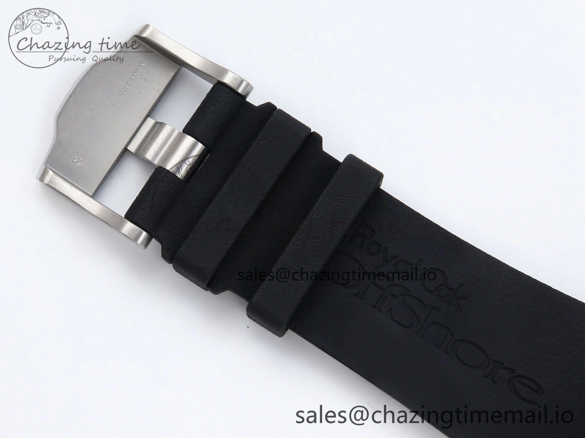 Royal Oak Offshore 44mm SS TKF 1:1 Best Edition White Dial on Black Rubber Strap A3126