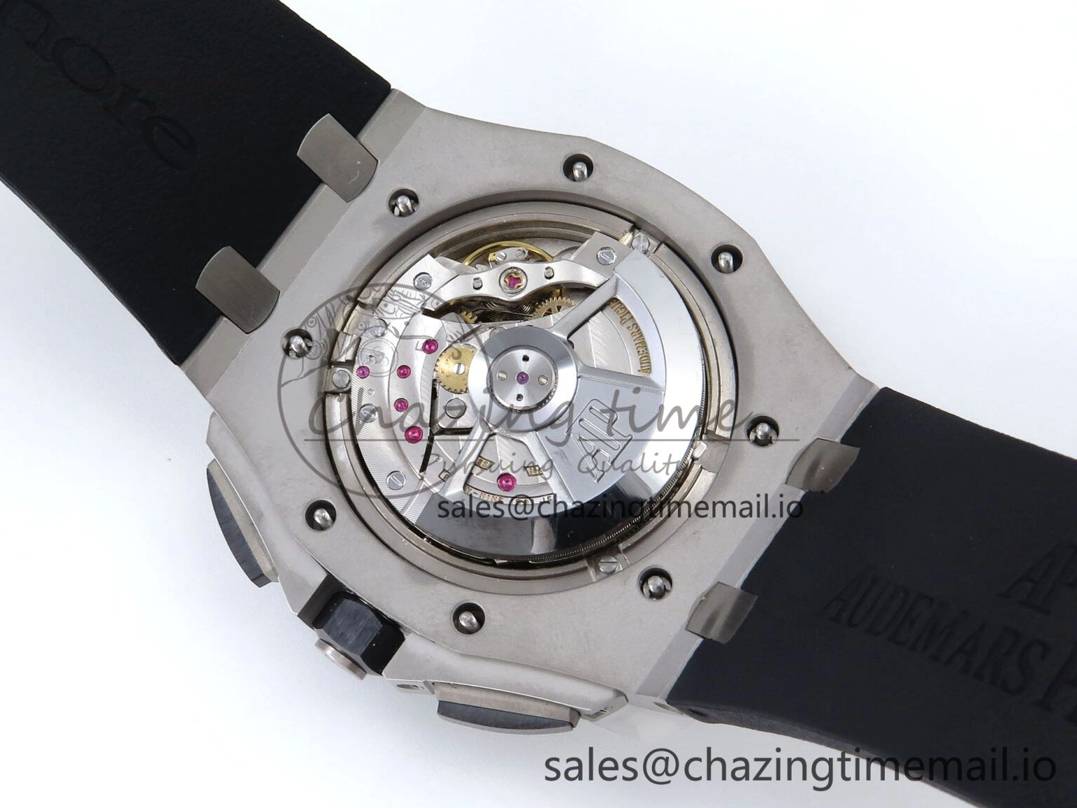 Royal Oak Offshore 44mm SS TKF 1:1 Best Edition White Dial on Black Rubber Strap A3126