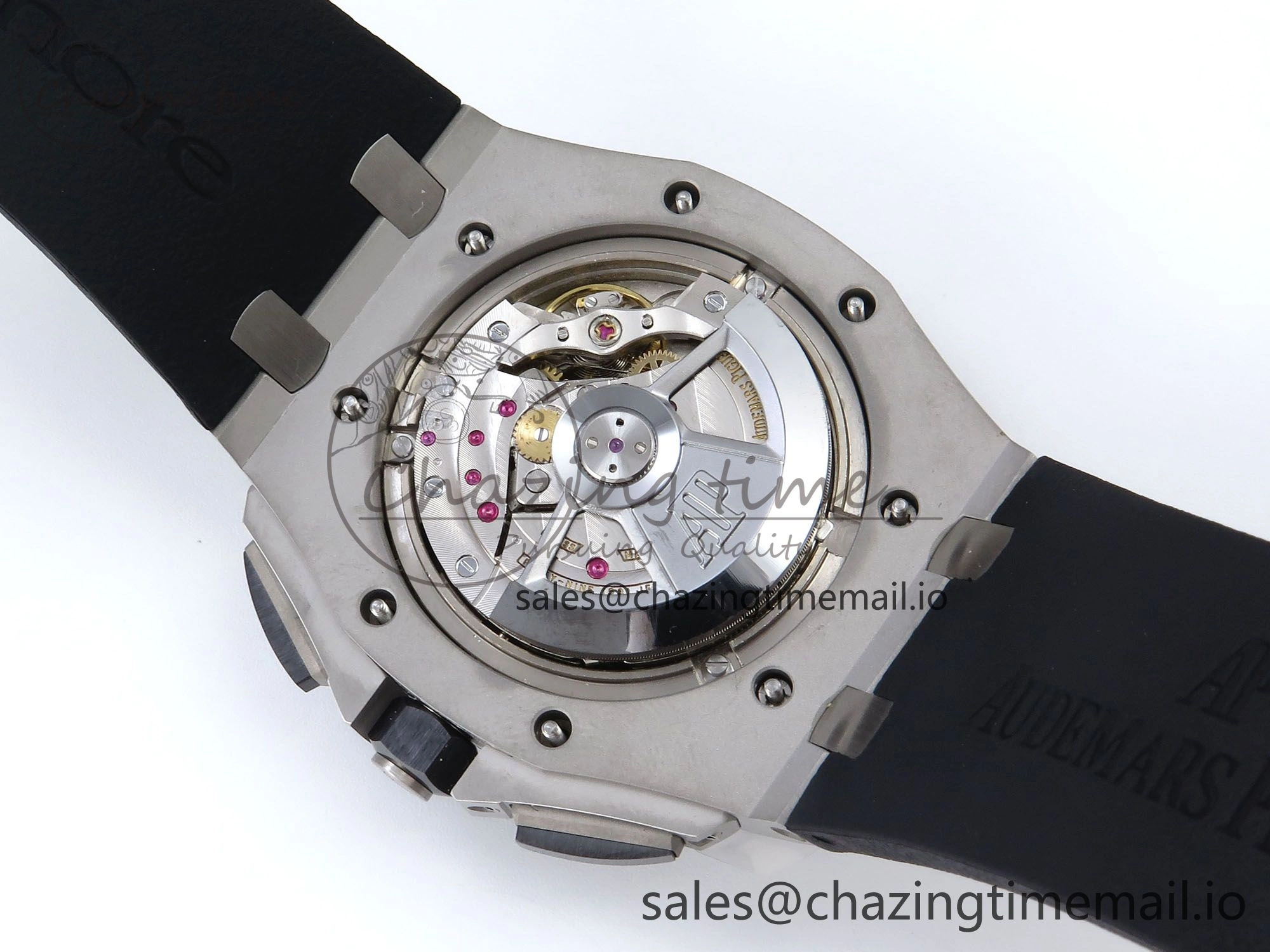 Royal Oak Offshore 44mm SS TKF 1:1 Best Edition White Dial on Black Rubber Strap A3126