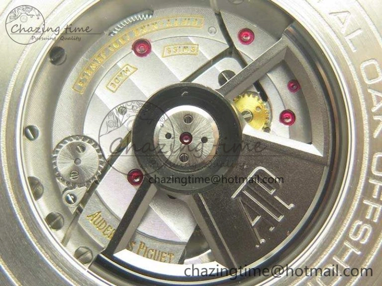 Royal Oak Offshore 44mm SS Updated Black Ceramic Bezel JF 1:1 Best Edition On White Rubber Strap A3126