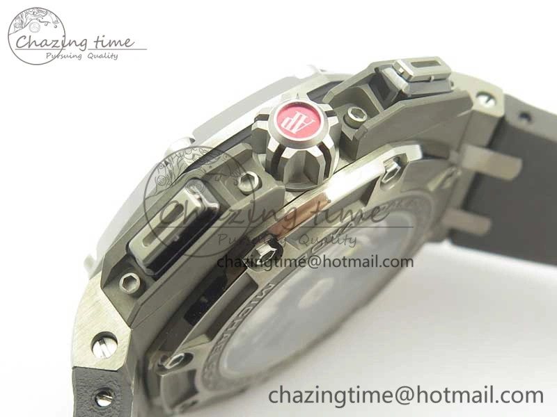 Royal Oak Offshore 44mm Titanium Michael Schumacher 1:1 JF Best Edition A3126 (Free XS Strap) V2 w  Cyclops