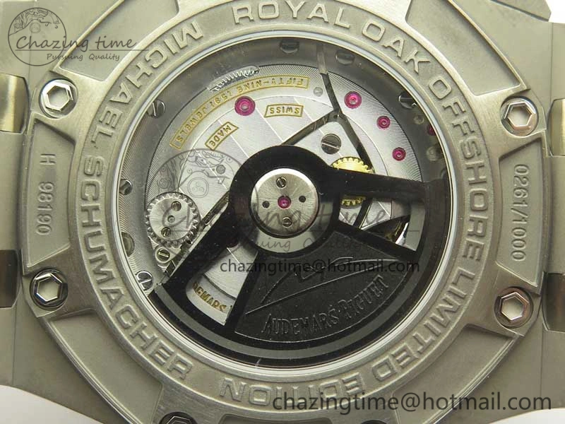 Royal Oak Offshore 44mm Titanium Michael Schumacher 1:1 JF Best Edition A3126 (Free XS Strap) V2 w  Cyclops