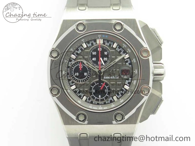 Royal Oak Offshore 44mm Titanium Michael Schumacher 1:1 JF Best Edition A3126 (Free XS Strap) V2 w  Cyclops