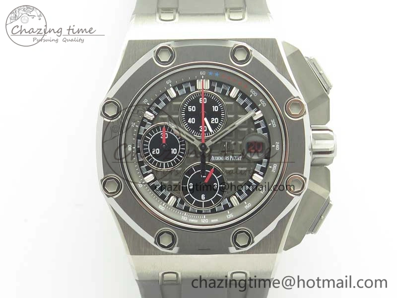 Royal Oak Offshore 44mm Titanium Michael Schumacher 1:1 JF Best Edition A3126 (Free XS Strap) V2 w  Cyclops