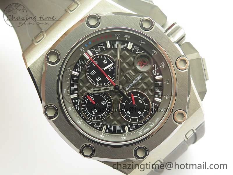 Royal Oak Offshore 44mm Titanium Michael Schumacher 1:1 JF Best Edition A3126 (Free XS Strap) V2 w  Cyclops